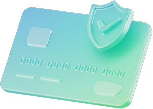 Tarjeta de pago con escudo protector